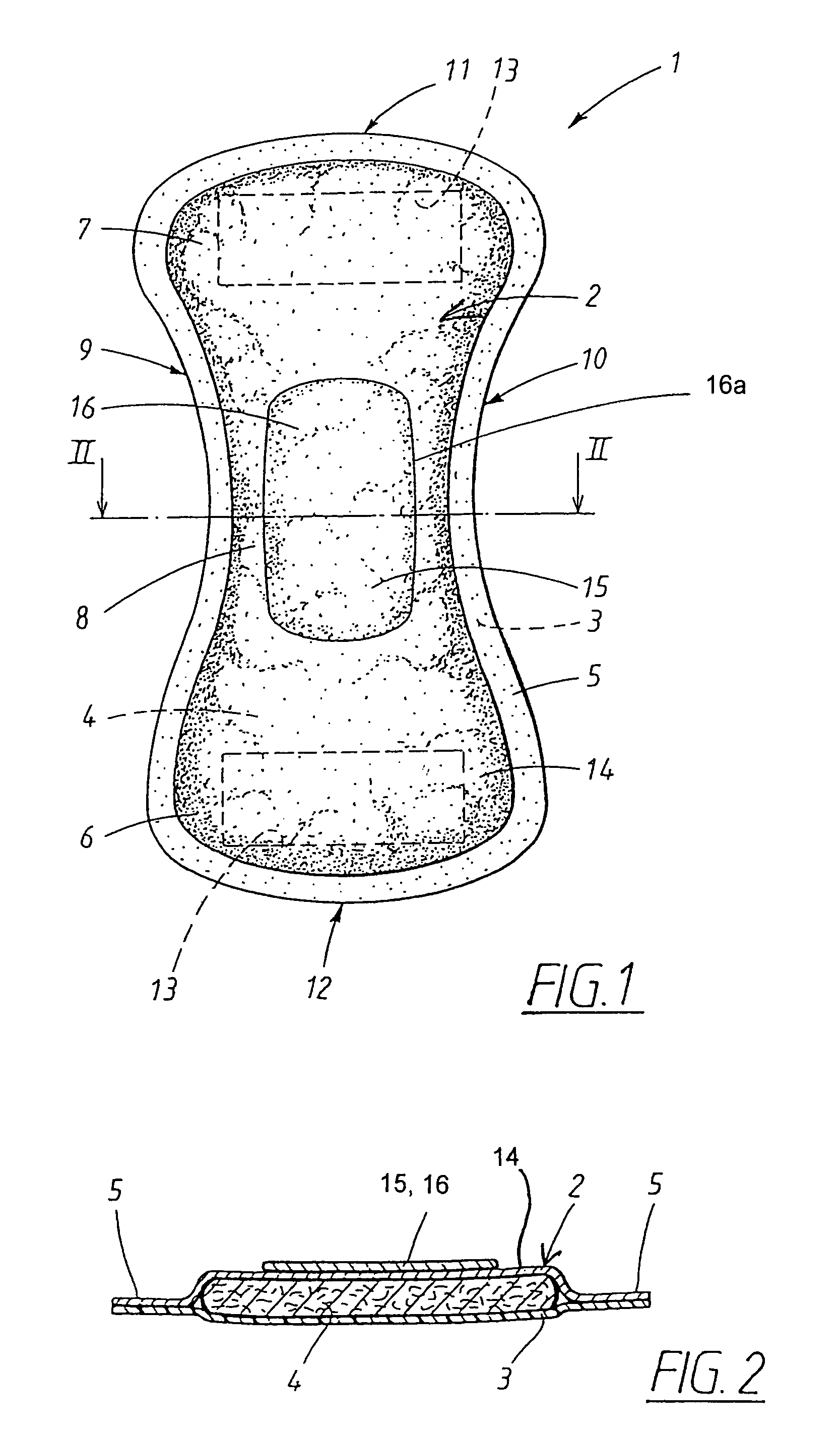 Absorbent article having improved surface properties