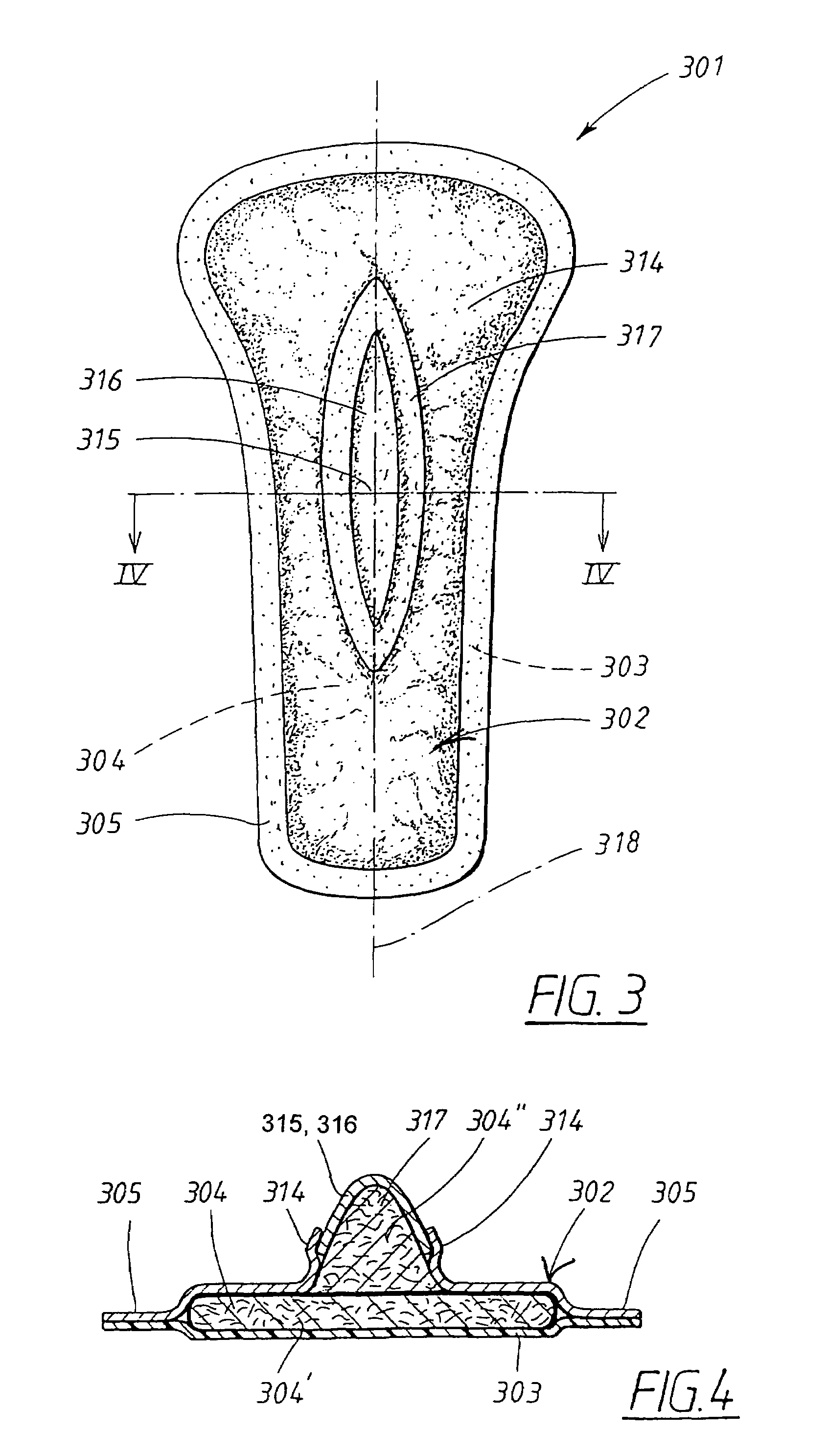 Absorbent article having improved surface properties