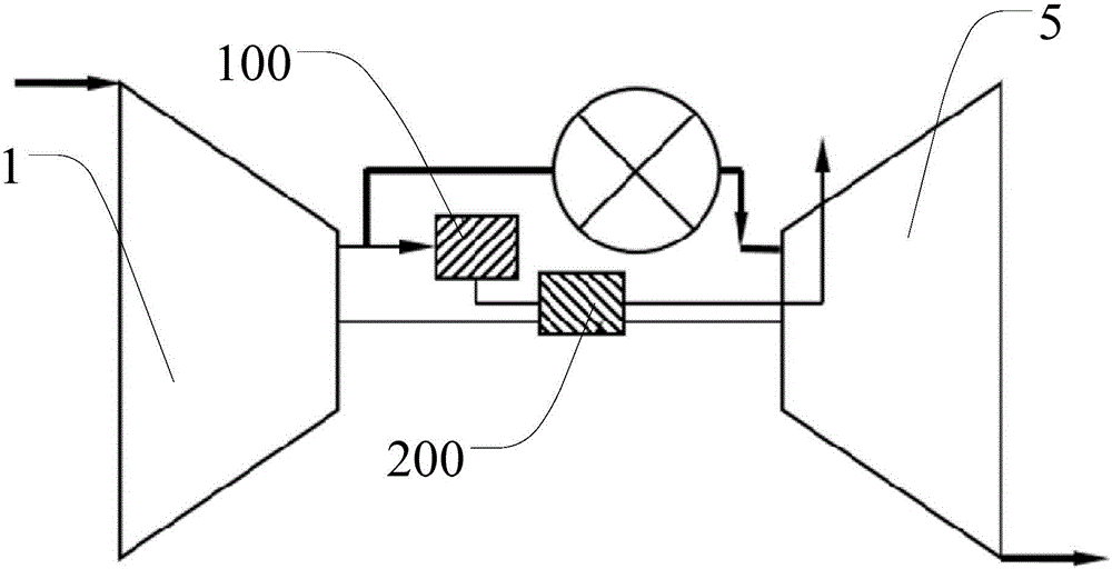 Gas turbine cooling gas path and gas turbine