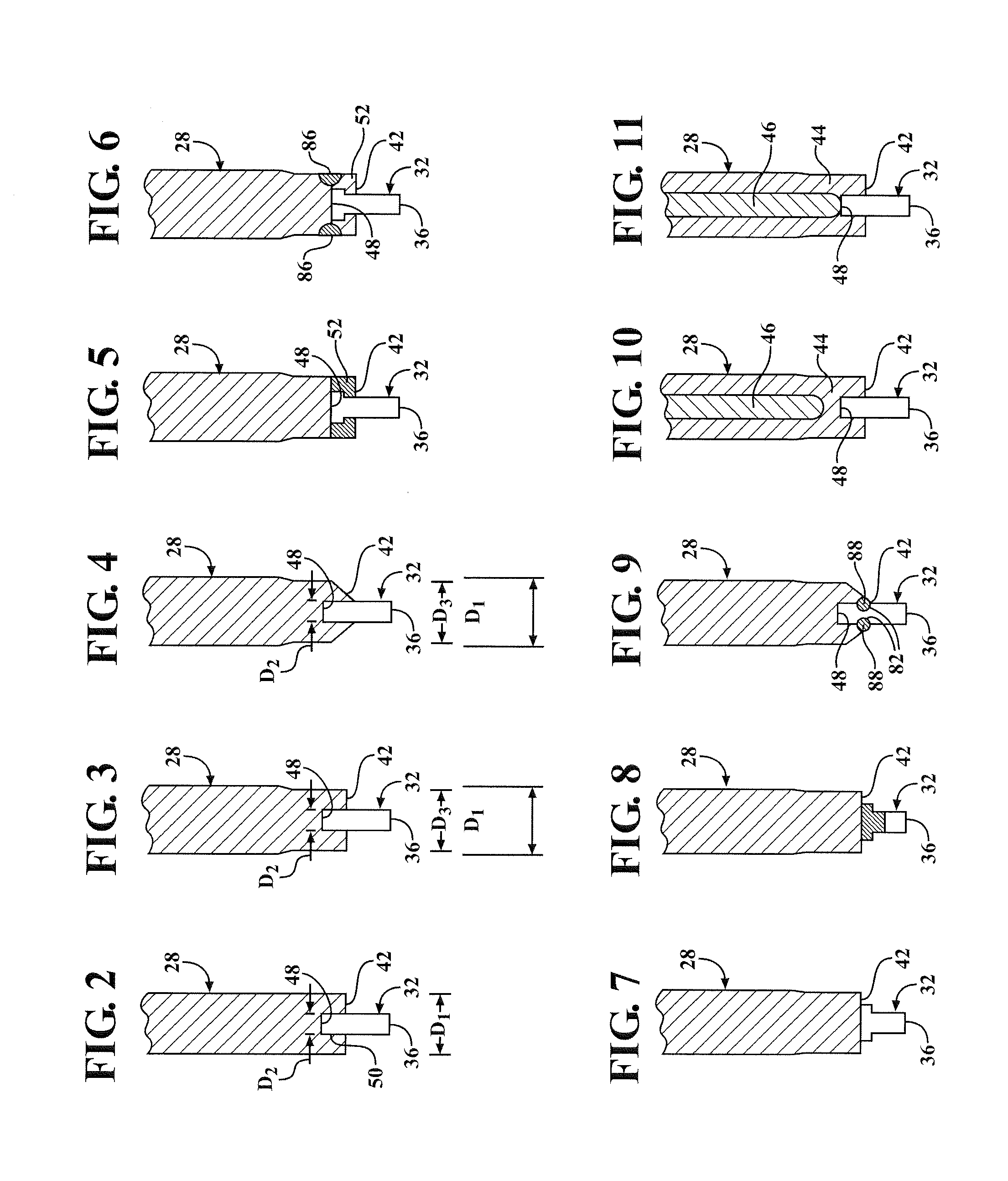 Spark plug with ceramic electrode tip