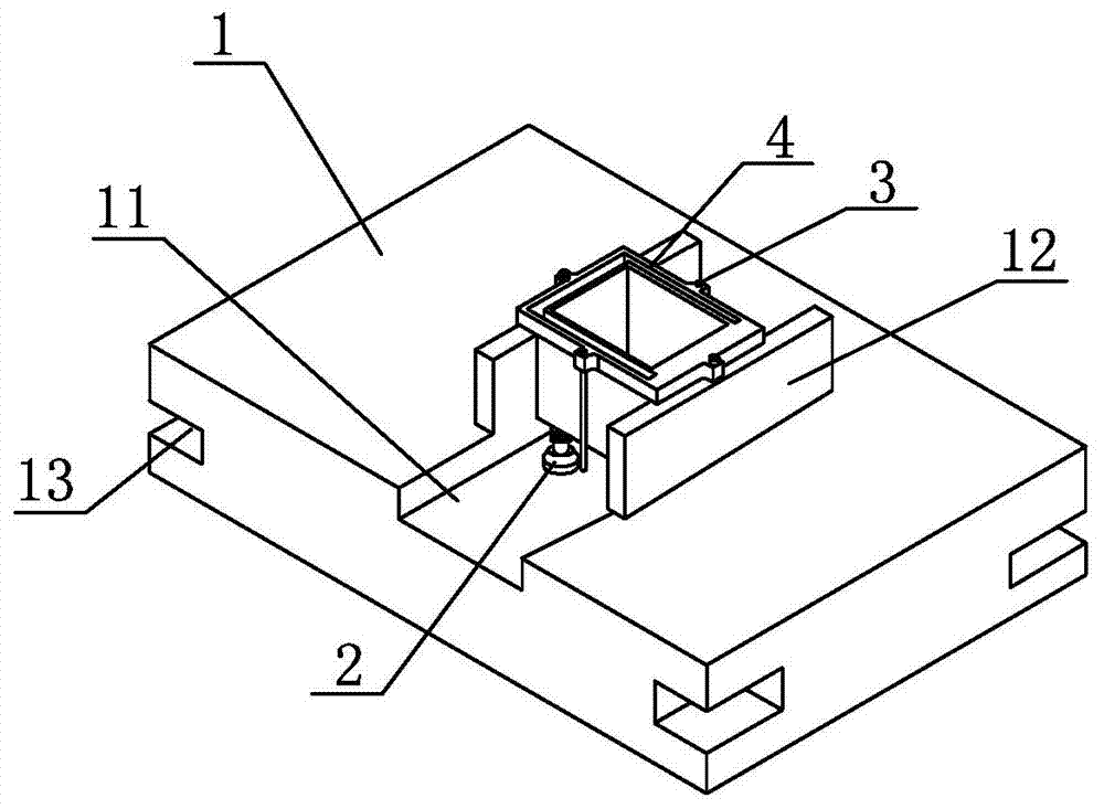 Using method for box finish-milling locating tool