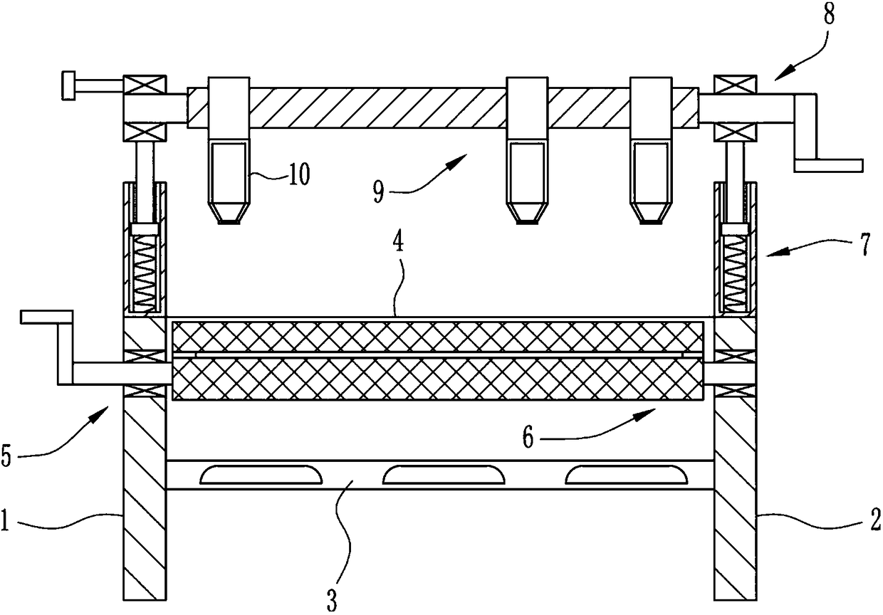 Meat baking grill for food processing