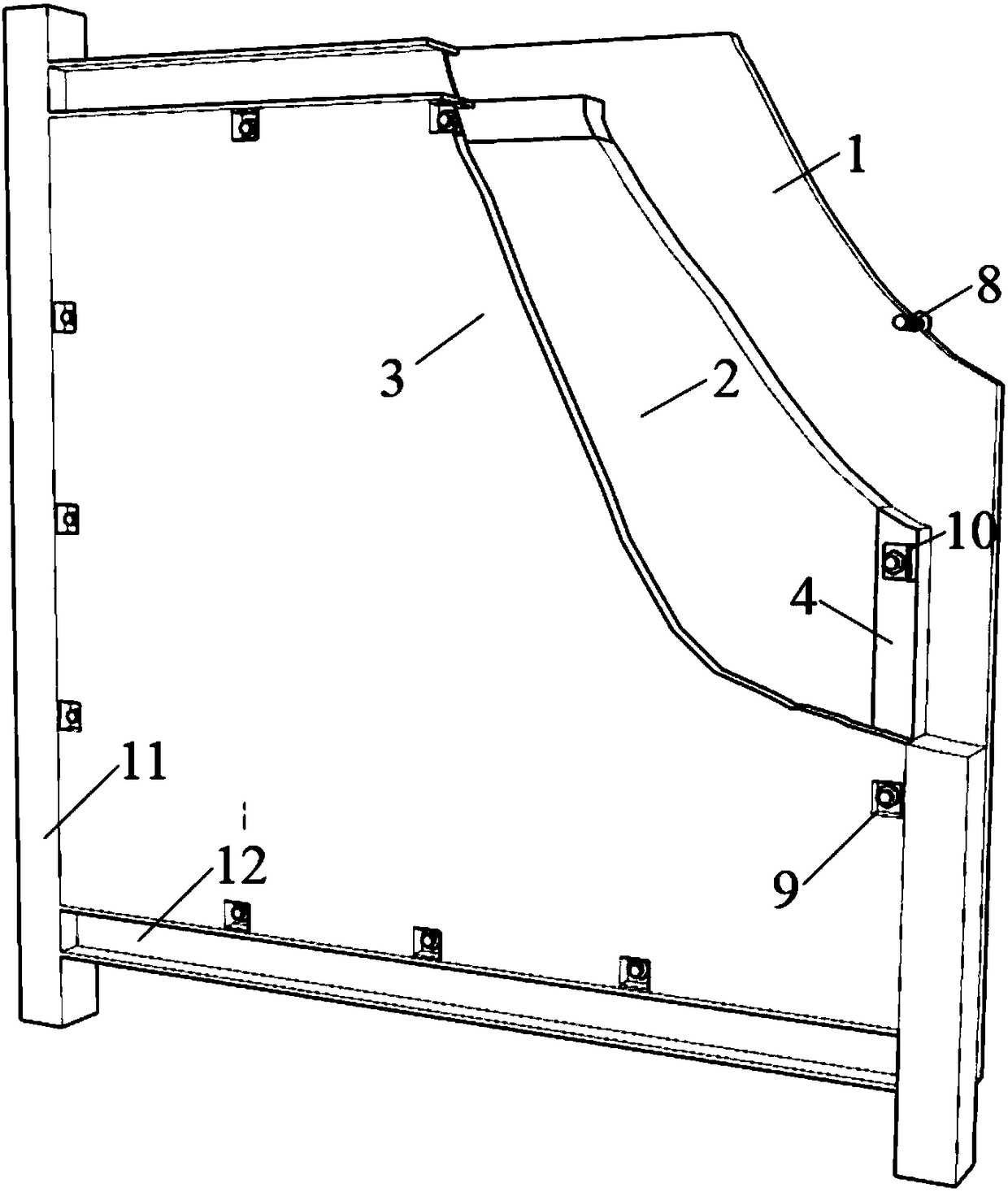 Connecting joint of fabricated concrete composite wall with built-in thermal insulation layer and light steel frame