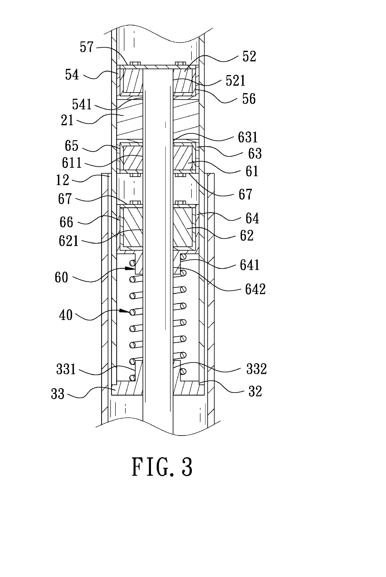 Magnetic suspension shock absorber