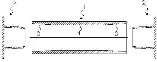 Multi-station winding mold for manufacturing intermediate pipe and manufacturing method for intermediate pipe