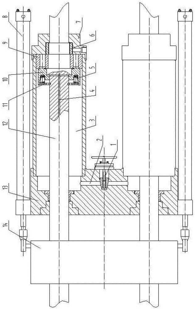 A Die Clamping Mechanism with Internal Circulation and Two Plates for Easy Debugging