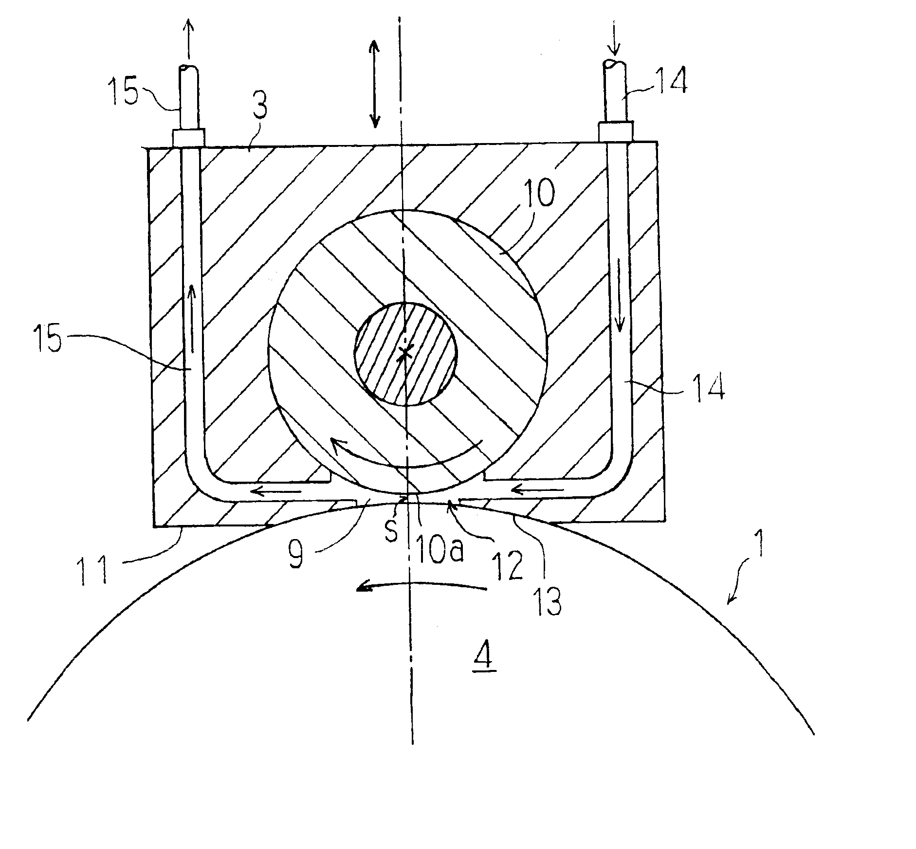 Device for polishing outer peripheral edge of semiconductor wafer