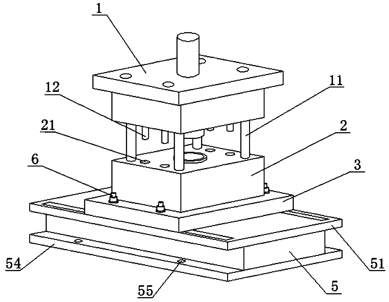 Punching machine mold stable in mold assembly