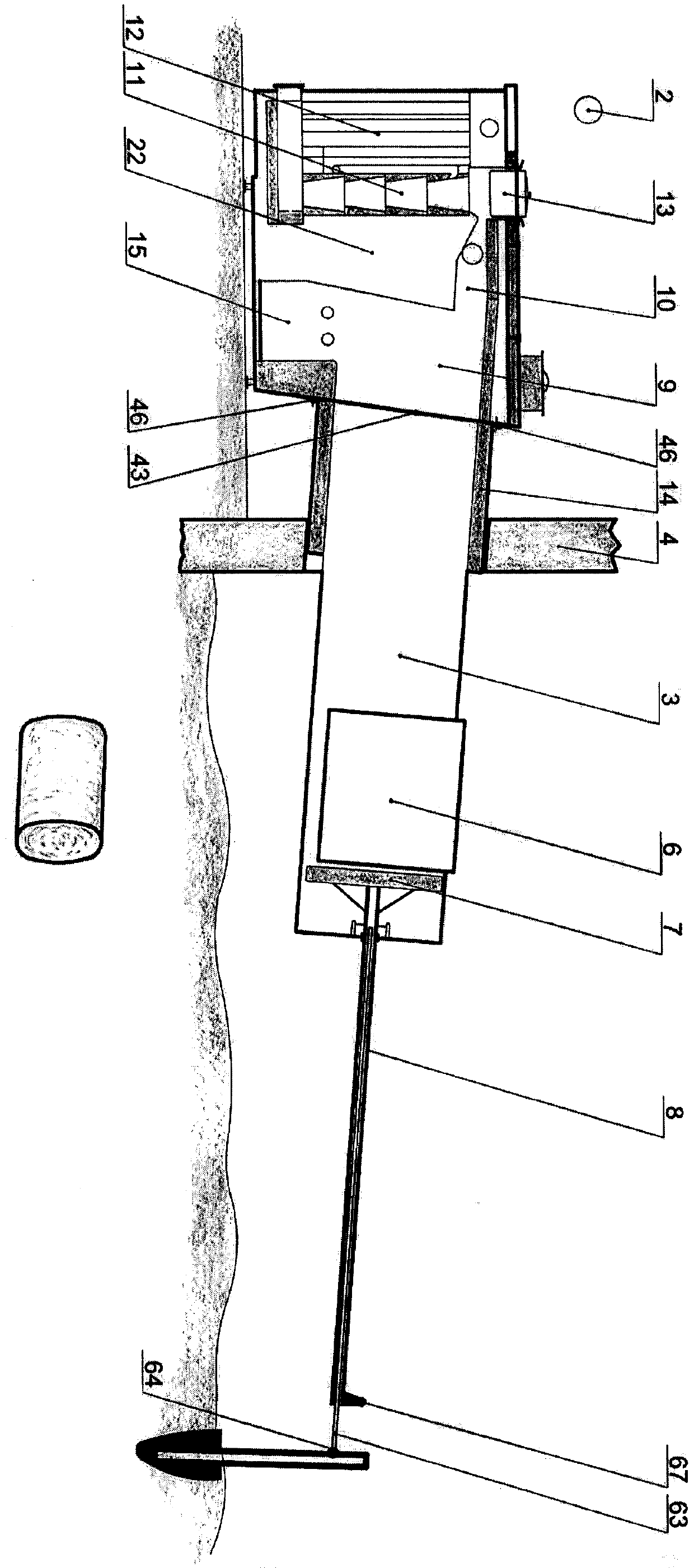 Boiler for small house, with automatic feeding device and adopting bundled straw fuel