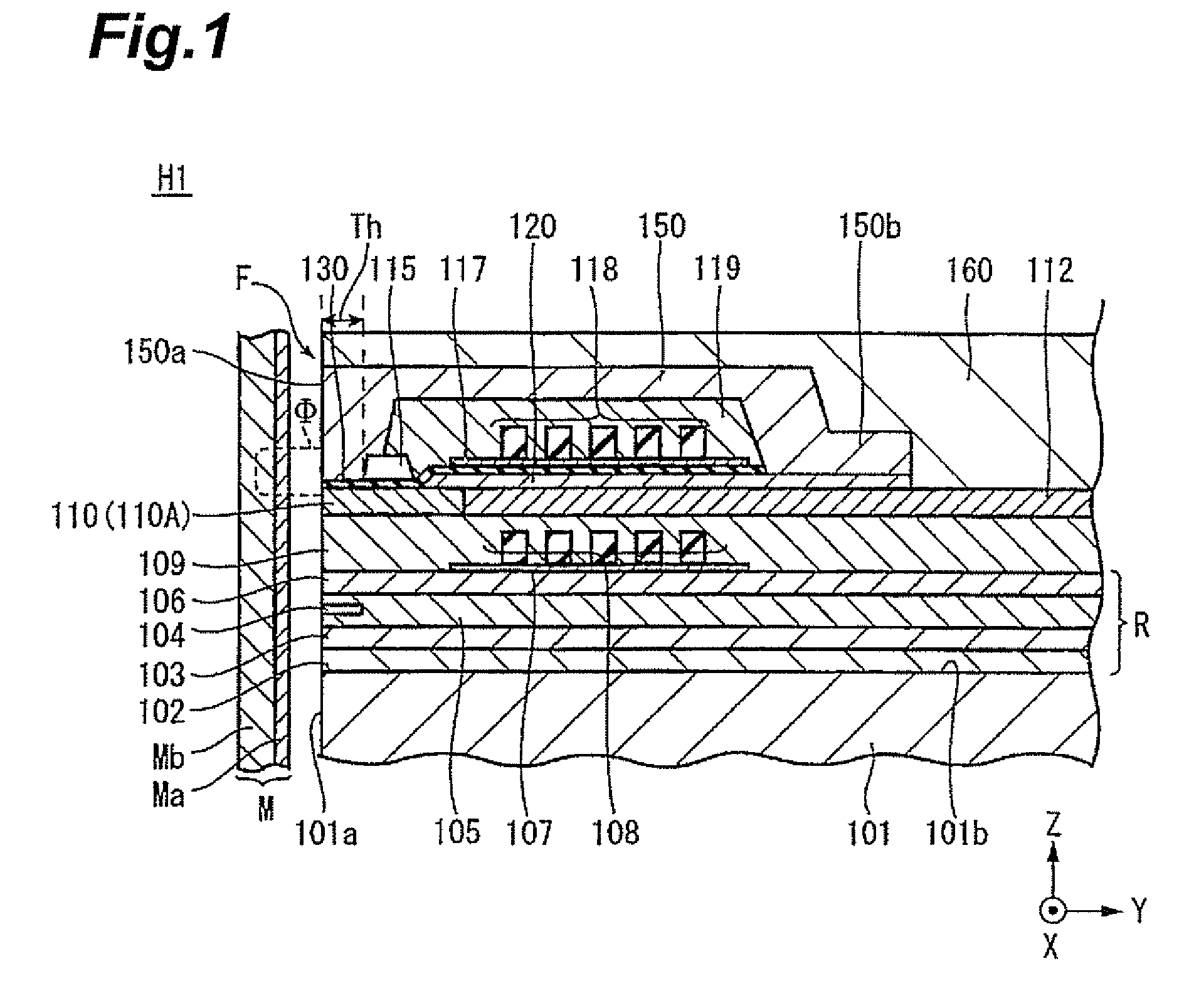 Perpendicular magnetic recording head that suppresses side fringing