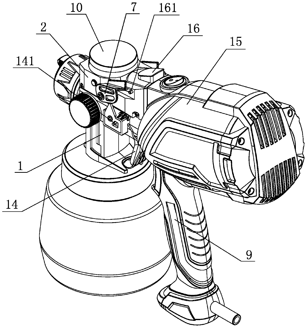 Electric spray gun