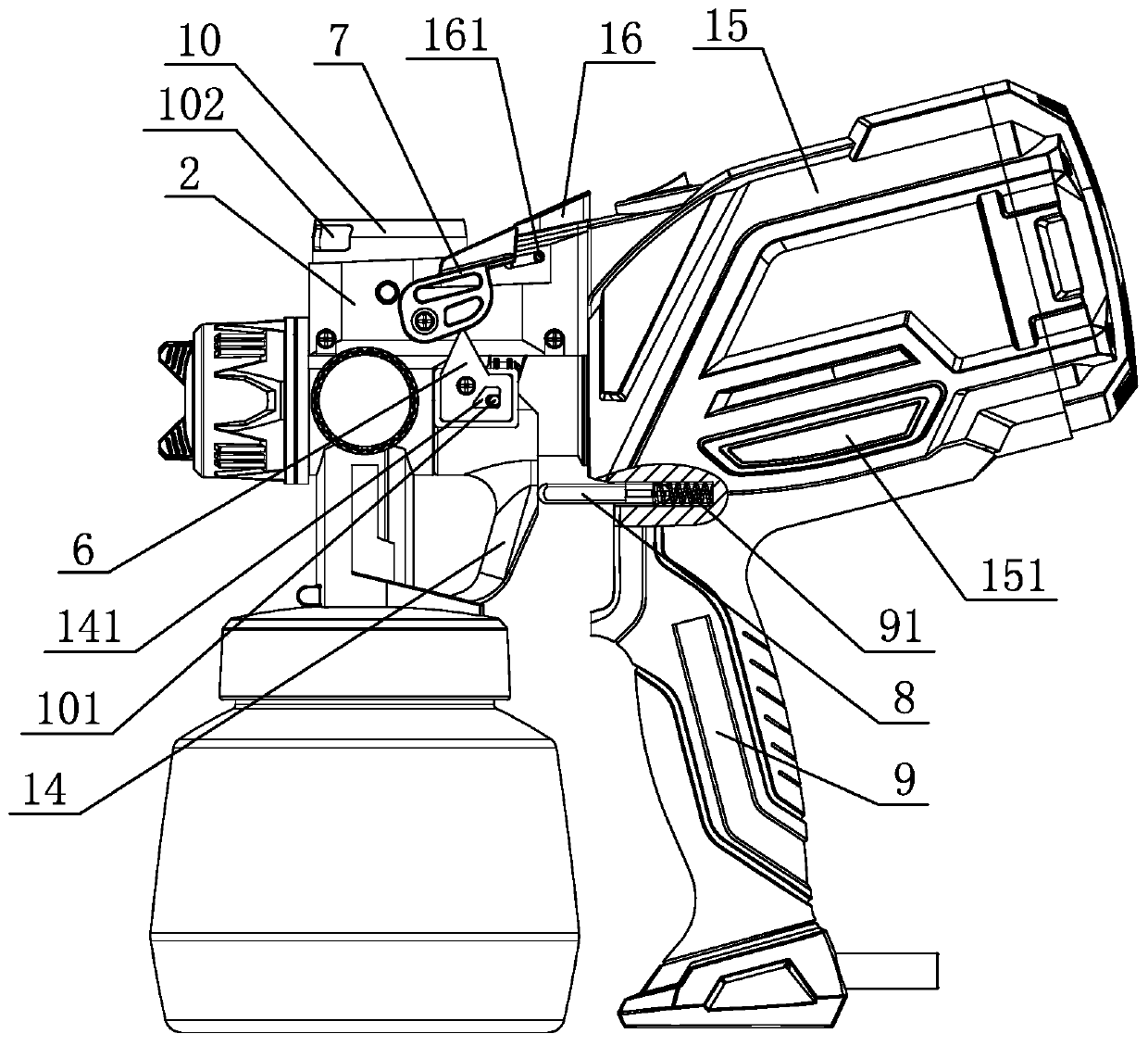 Electric spray gun