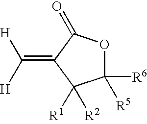 Coating compositions containing substituted and unsubstituted exomethylene lactone or lactam monomers