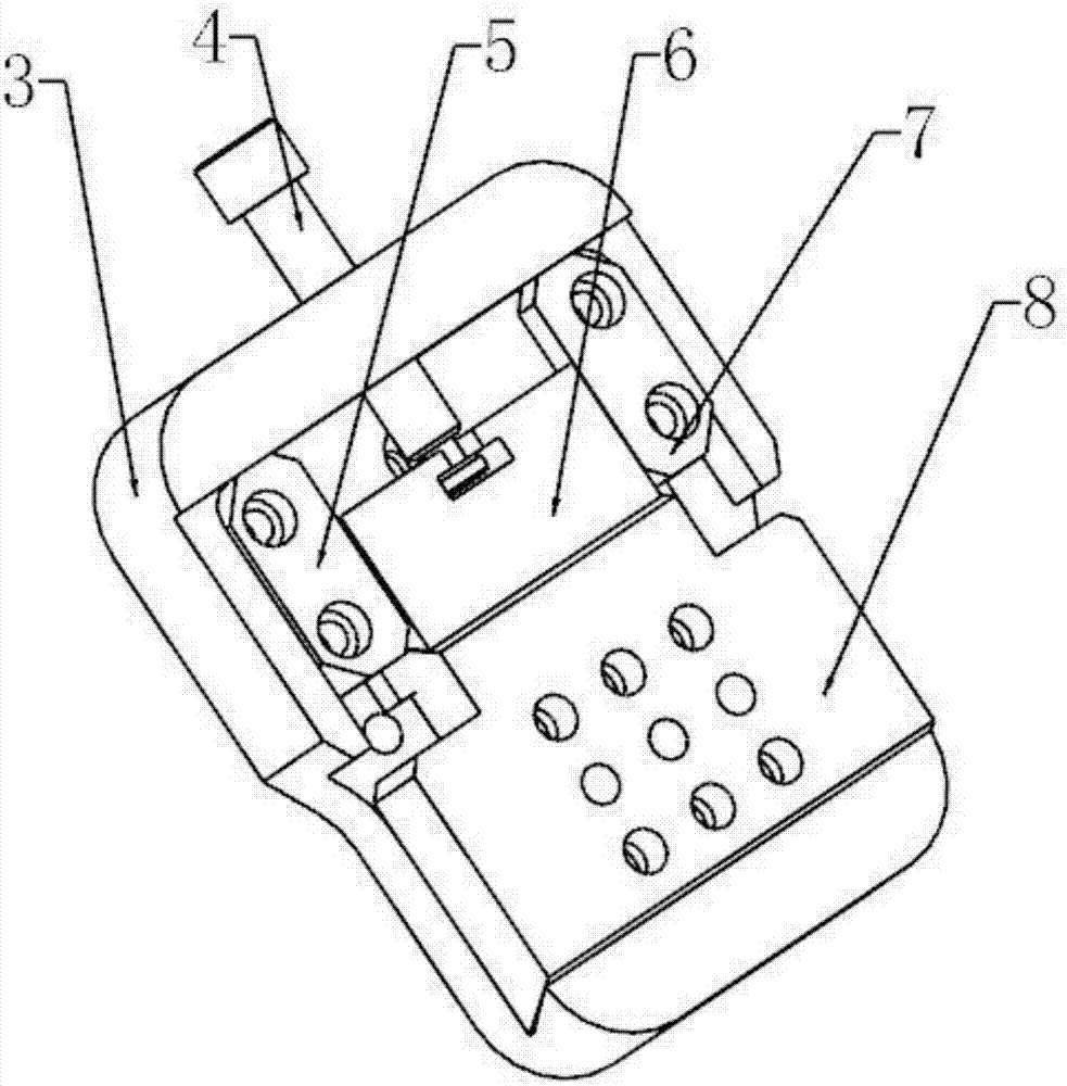 A straight grinder device for flexible grinding on the end of a robot