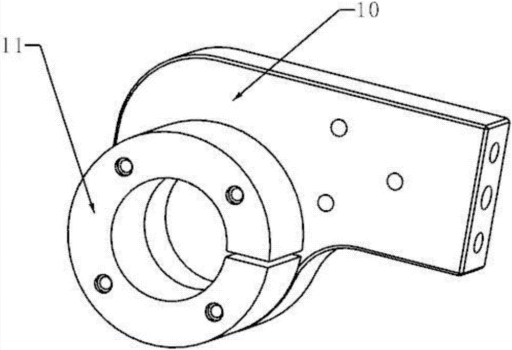 A straight grinder device for flexible grinding on the end of a robot