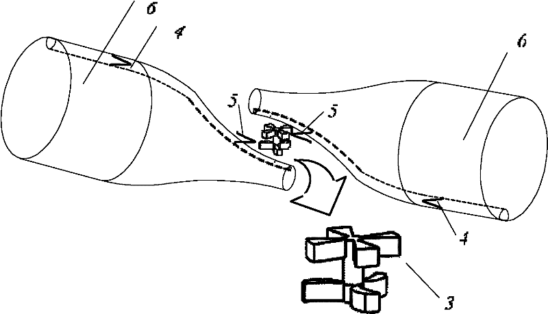 Microscopic particle rotator of bidirectional conical optical fibers