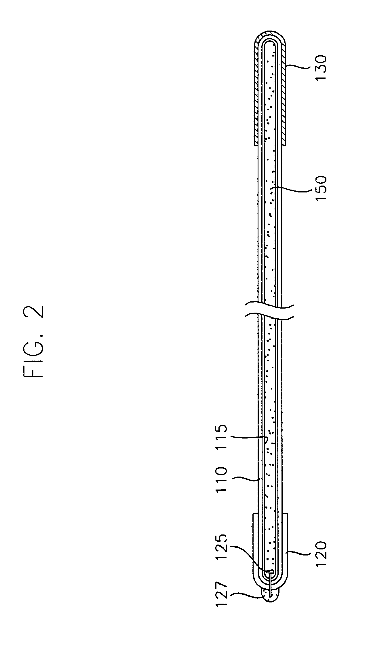 Liquid crystal display device including a cold cathode fluorescent lamp and a container for receiving the same
