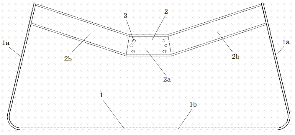 Hollow type liquid crystal television set base