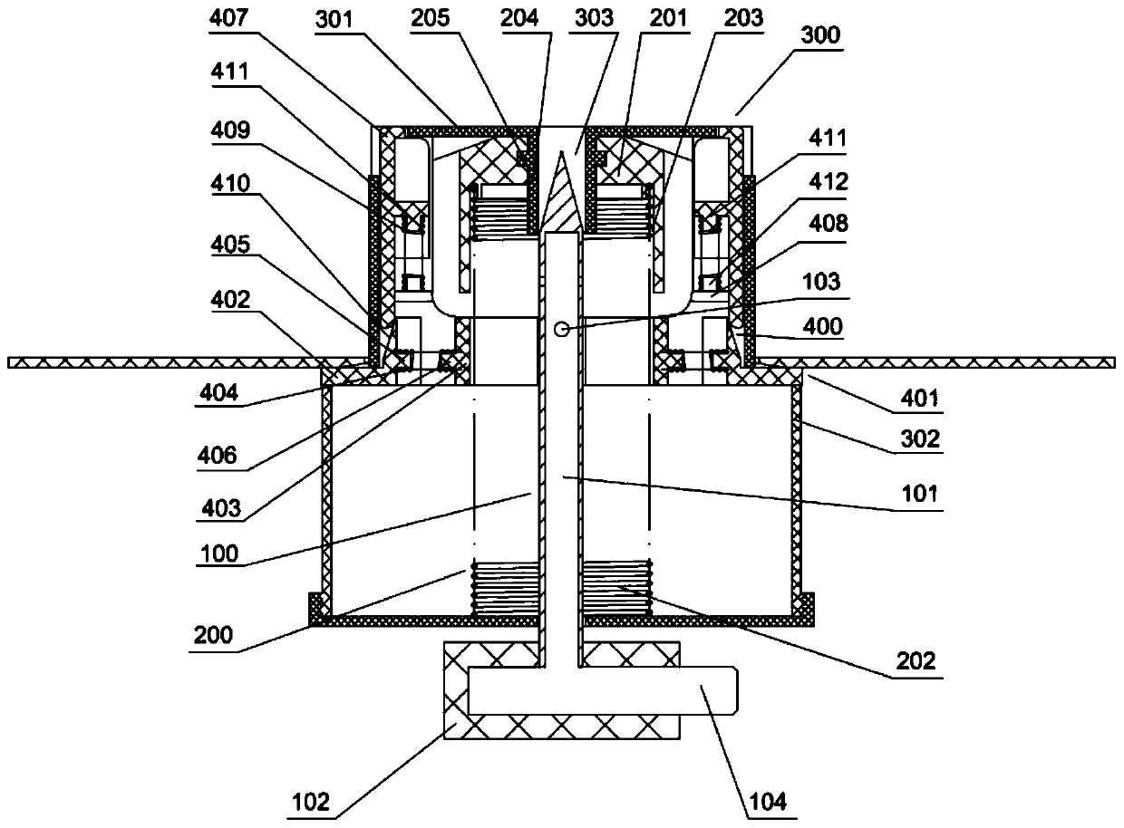 Flexible package water taking device and water drinking device with flexible package water taking device