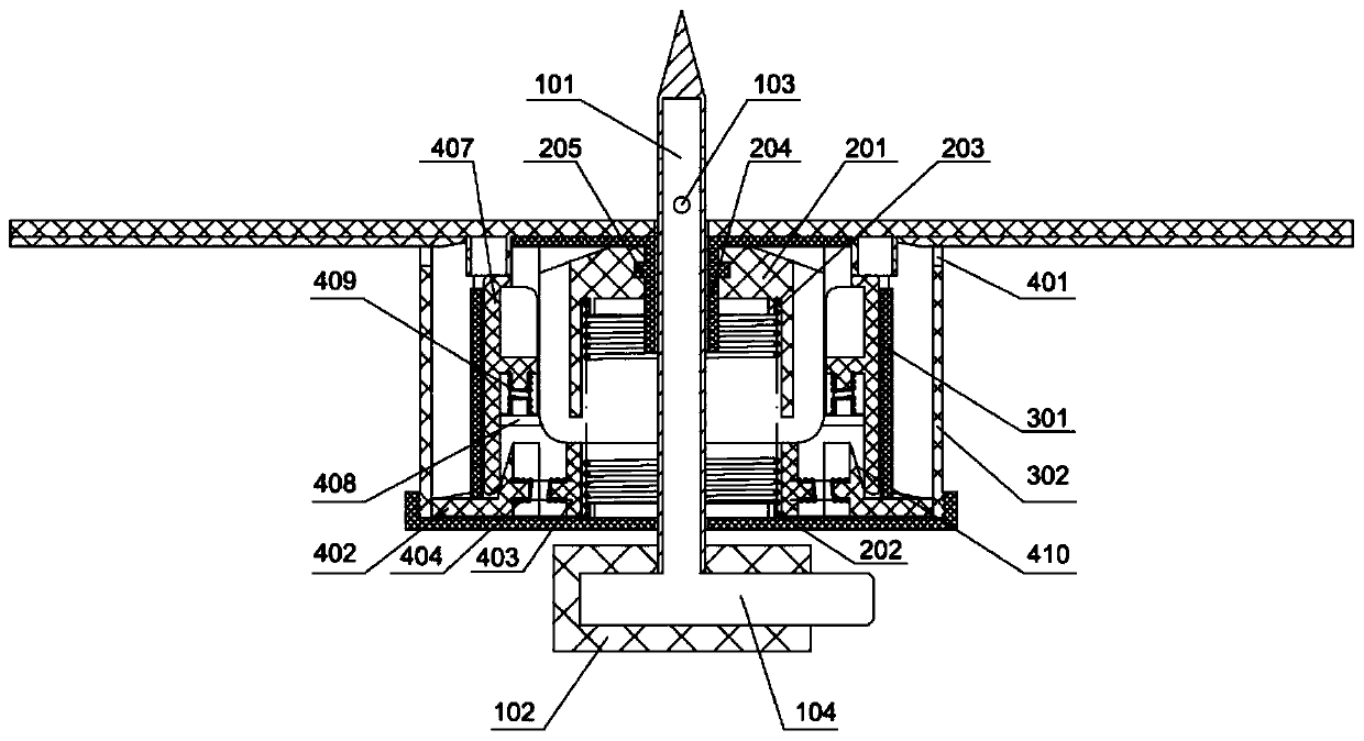 Flexible package water taking device and water drinking device with flexible package water taking device