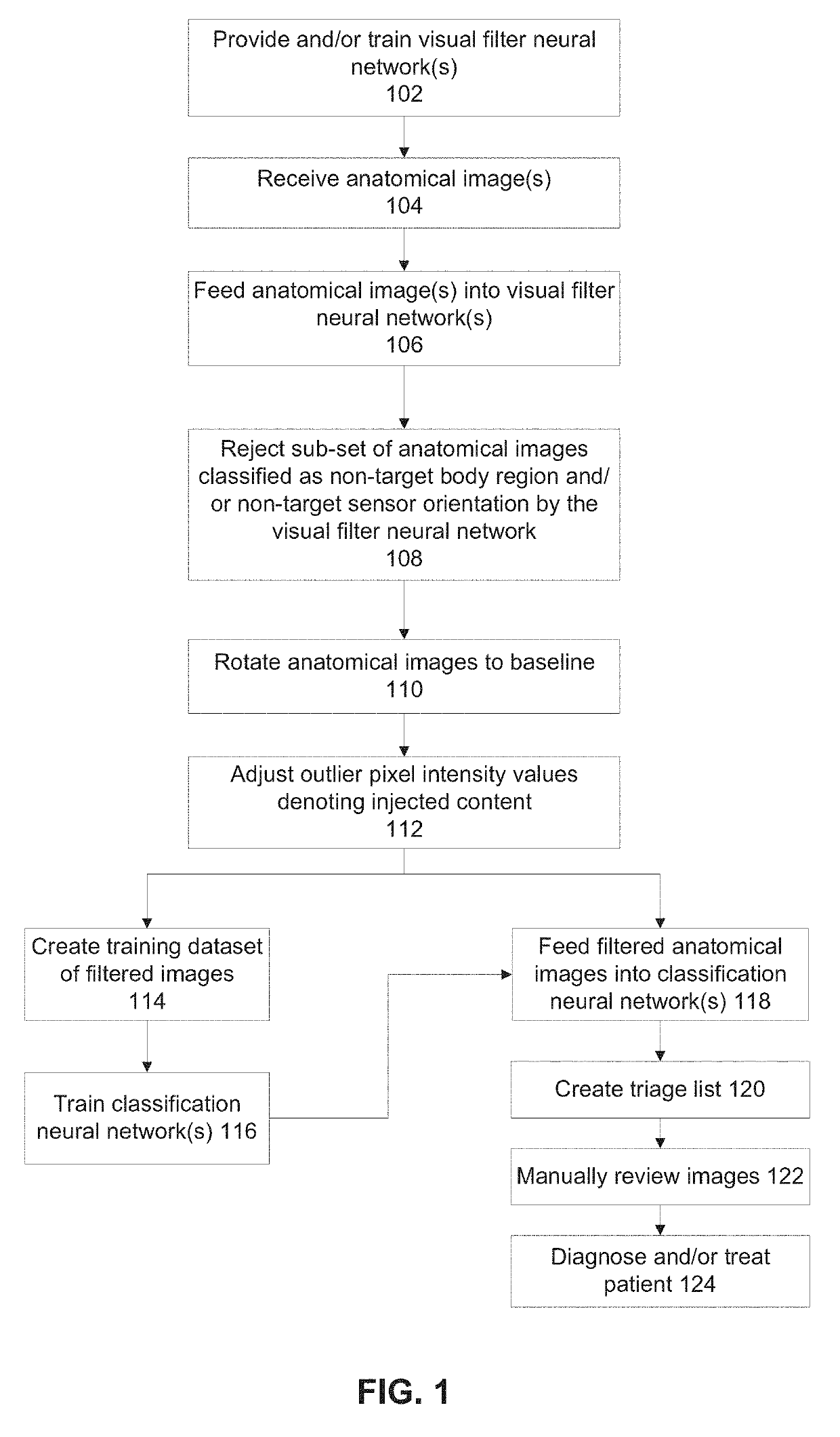 Systems and methods for pre-processing anatomical images for feeding into a classification neural network