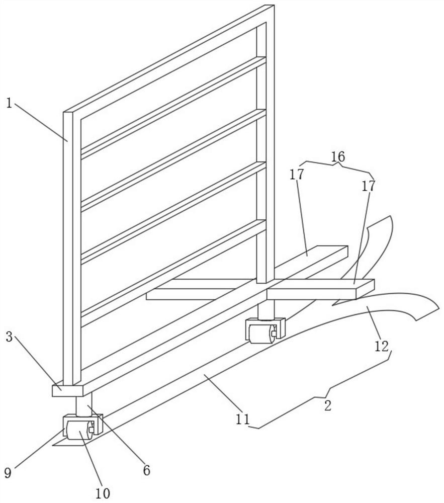 Automatic moving hanging rack for electronic part production and using method