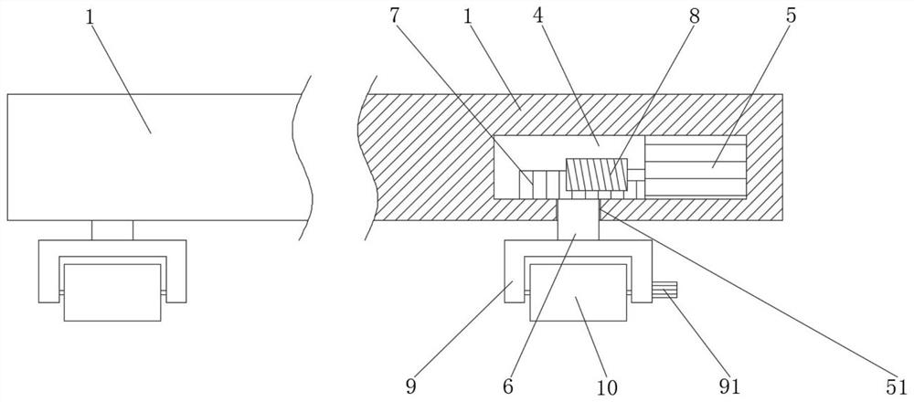 Automatic moving hanging rack for electronic part production and using method