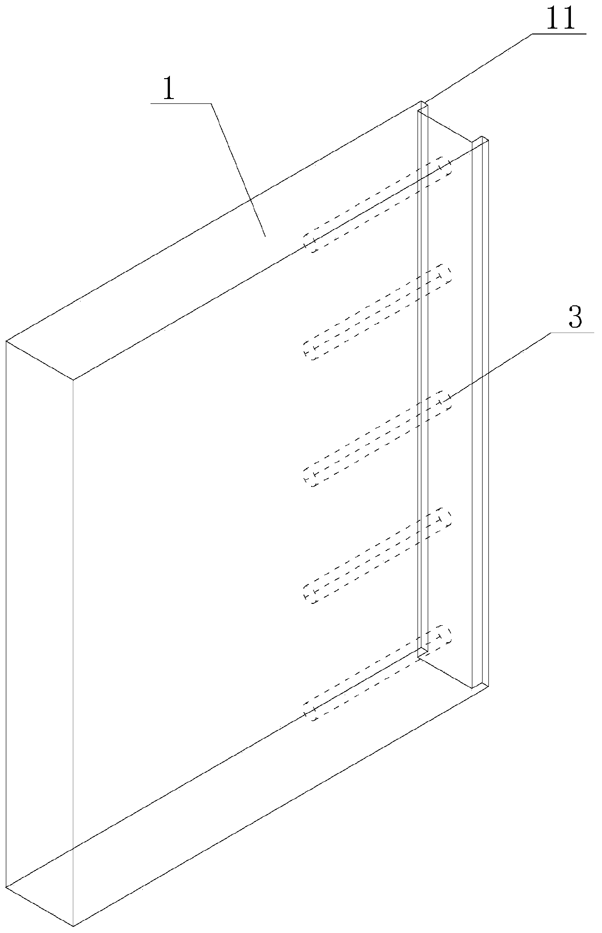 A special-shaped prefabricated prestressed wall connection structure and assembly method