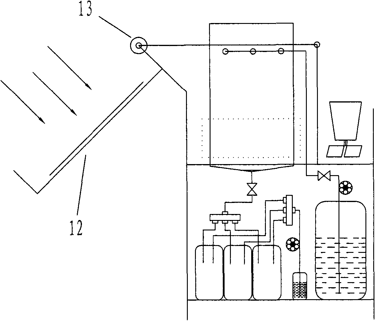 Collection method of fully automatic dustfall collector