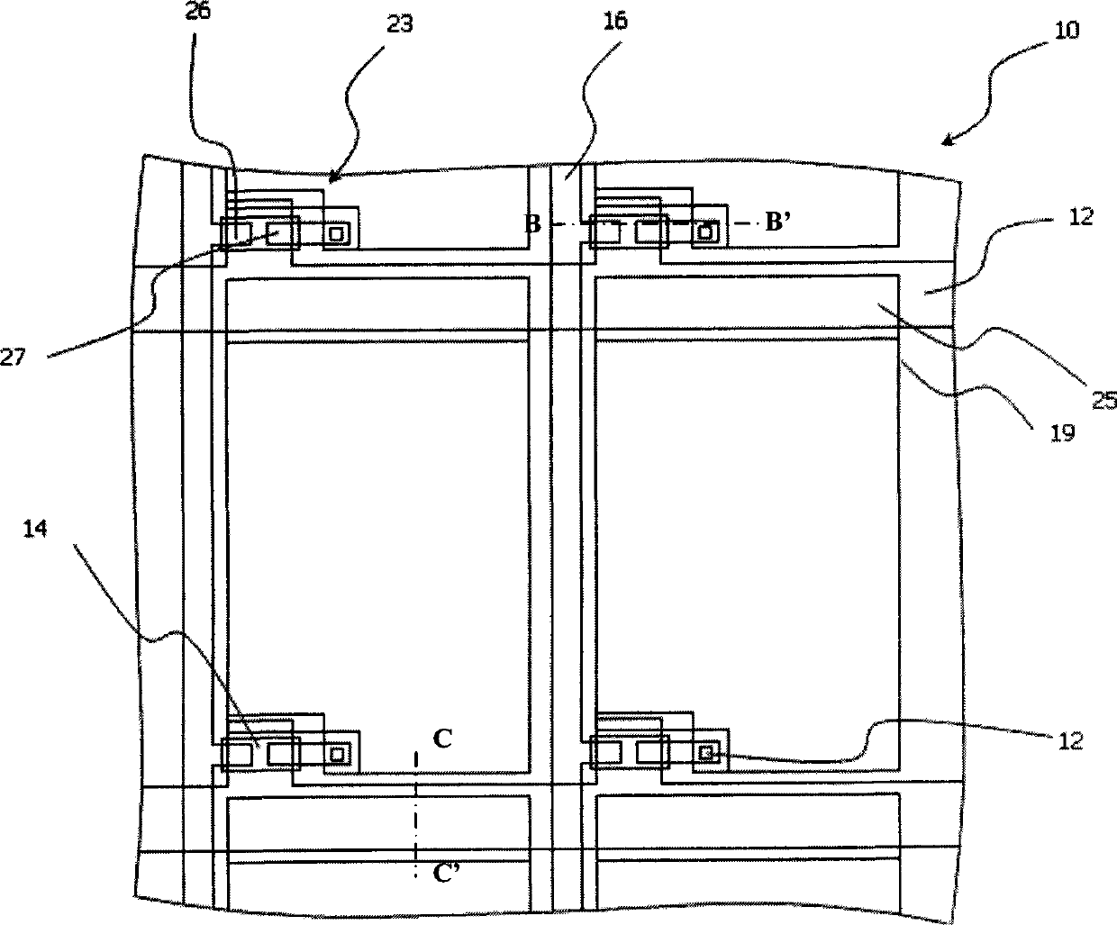 LCD substrate, LCD and manufacturing method