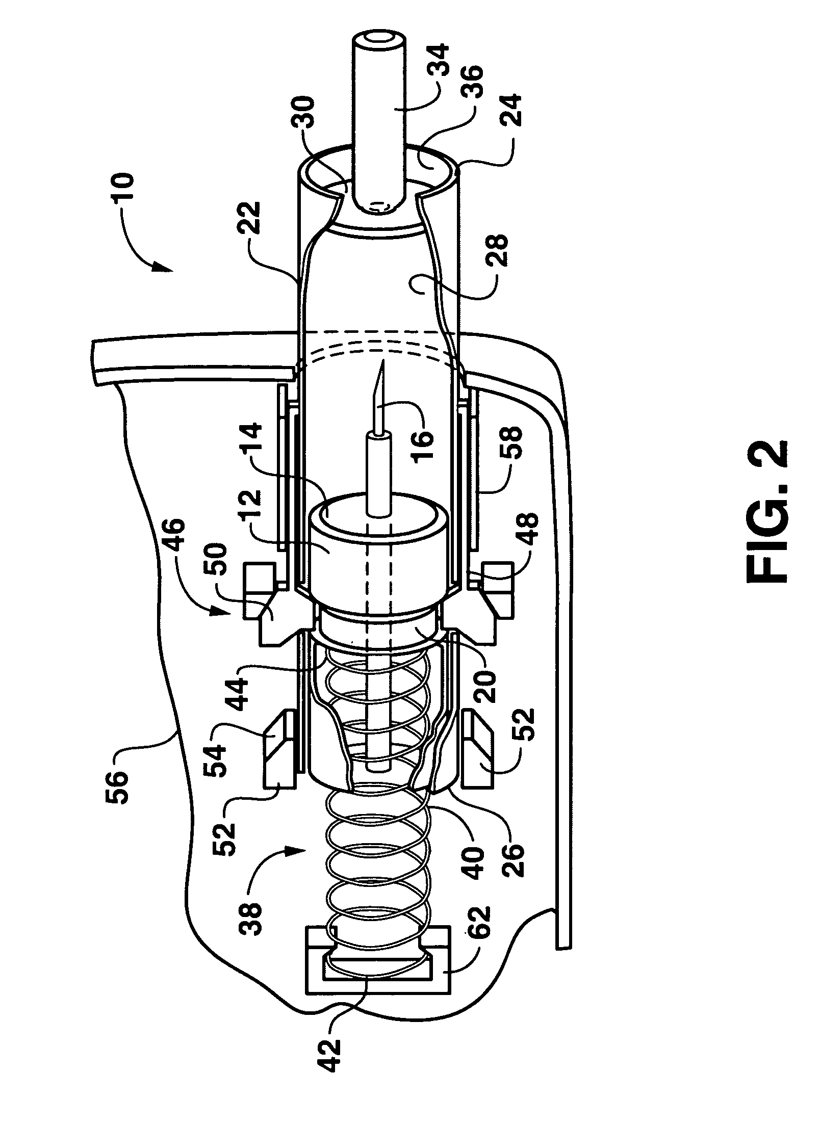 Device for sampling blood