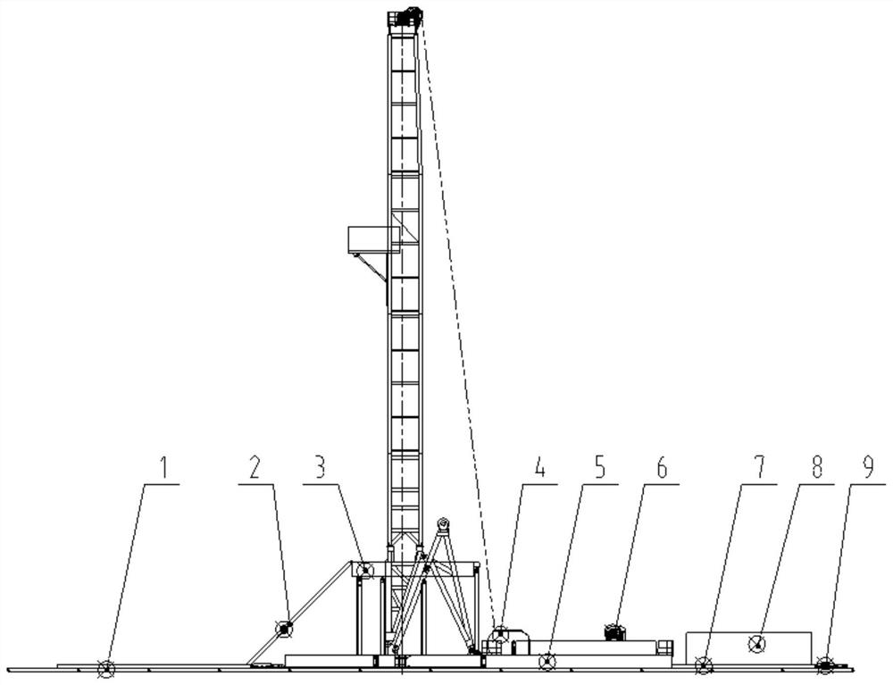 Shale gas drilling machine manufacturing method based on cluster well