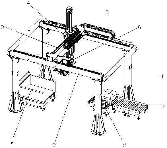 Synchronous and automatic loading system for whole stack of boxes and using method of synchronous and automatic loading system