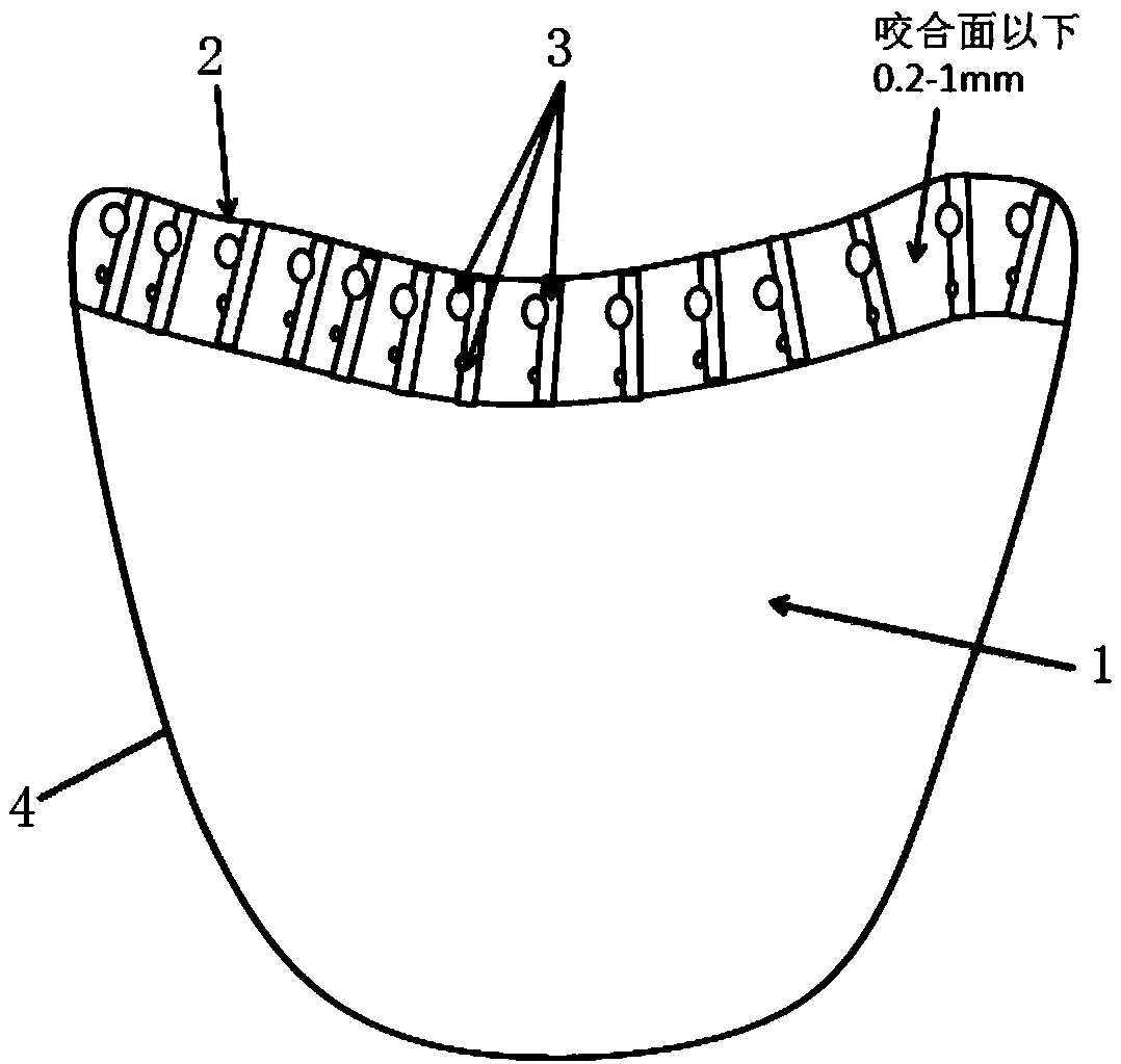 Zirconium oxide false tooth with gradient mechanical properties, and manufacturing method of zirconium oxide false tooth