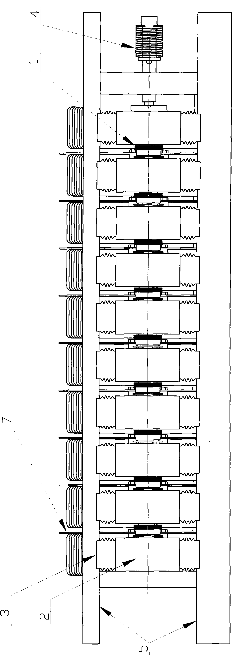 High pressure and high power series thyristor self-cold and hot pipe radiator unit and method therefor