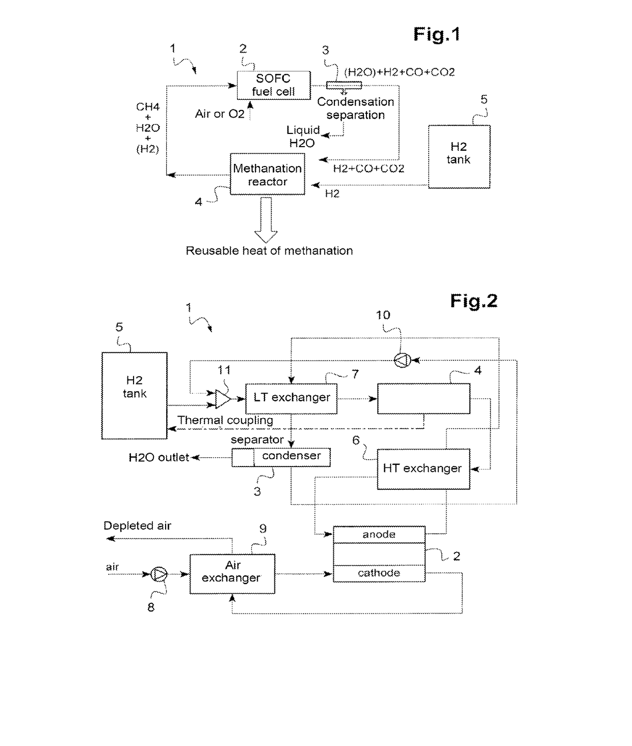 Sofc-based system for generating electricity with closed-loop circulation of carbonated species