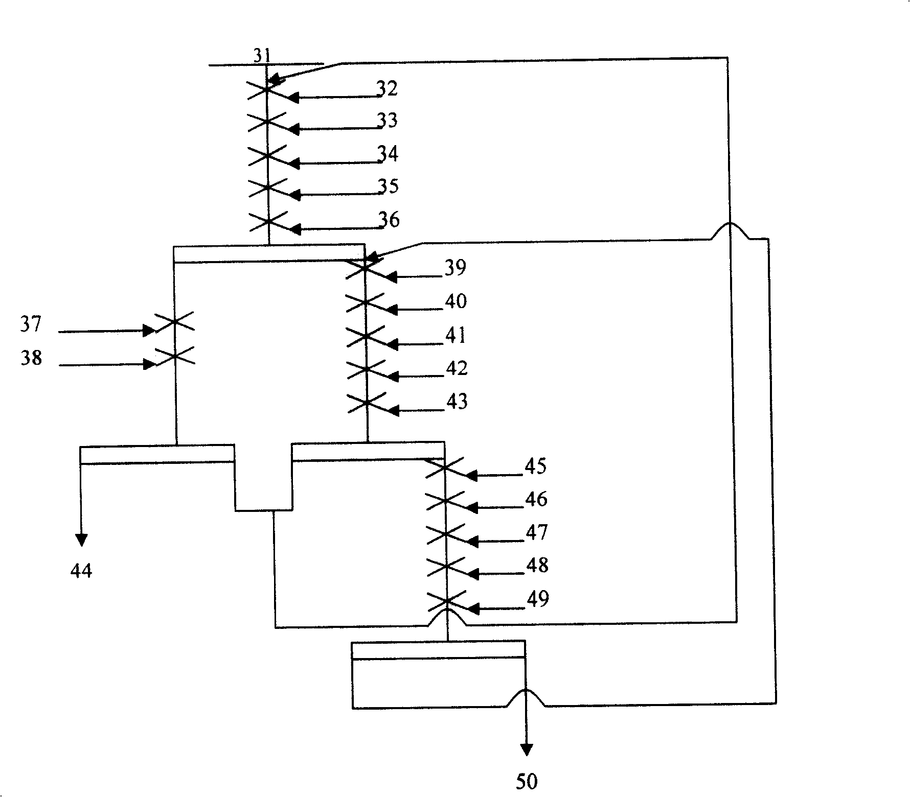 High-efficiency cleaning mineral separation process of complicated sulfuration mine