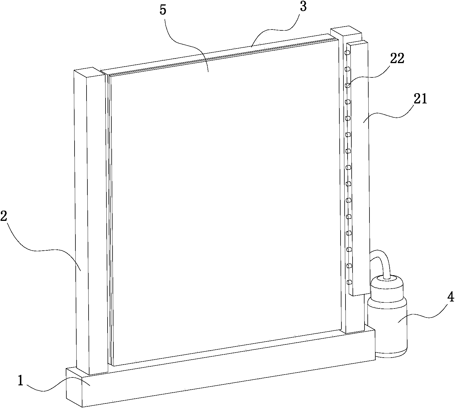 Host radio frequency regulation based wind-driven electromagnetic dust removal system