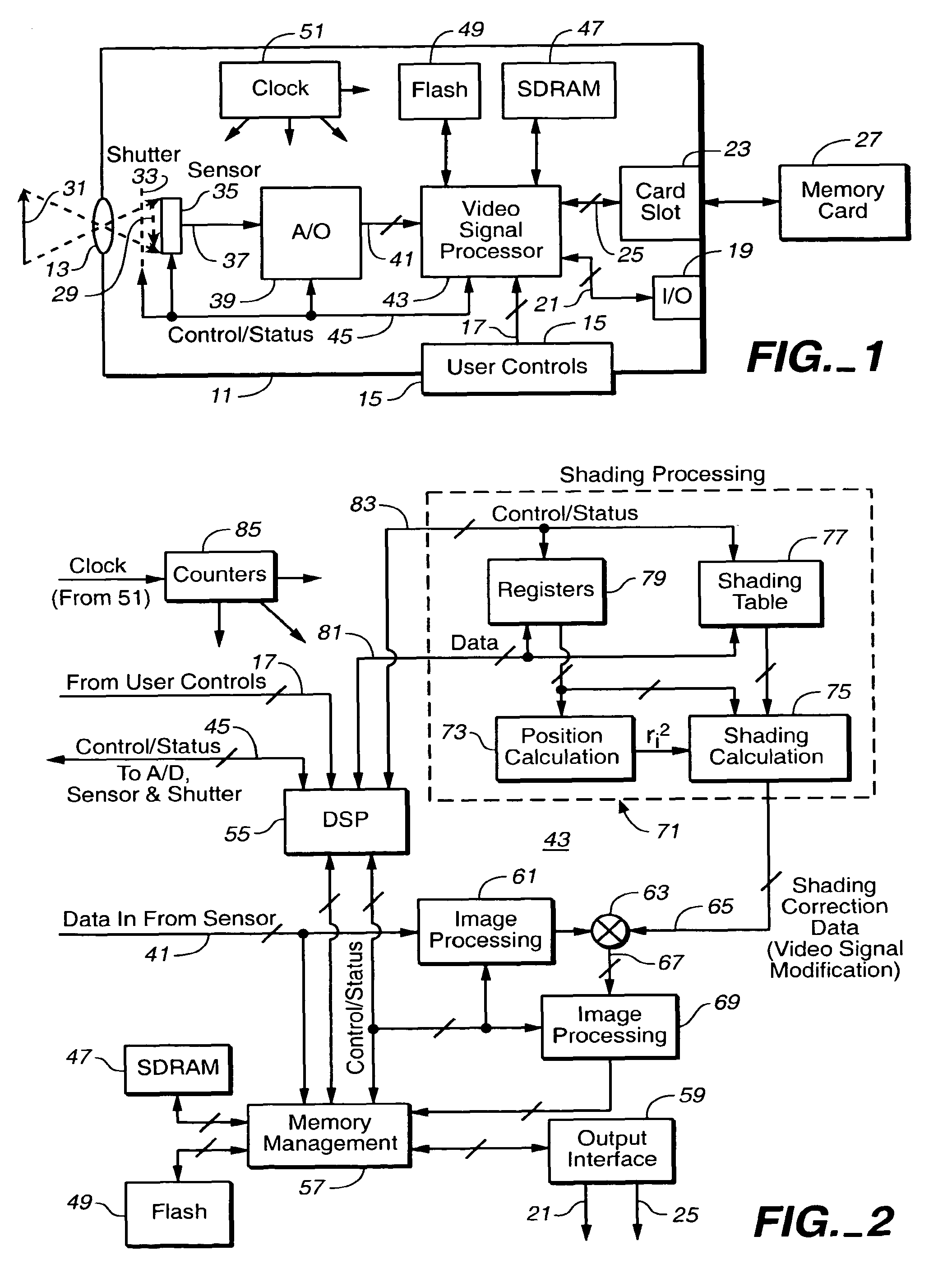 Compensation techniques for variations in image field data