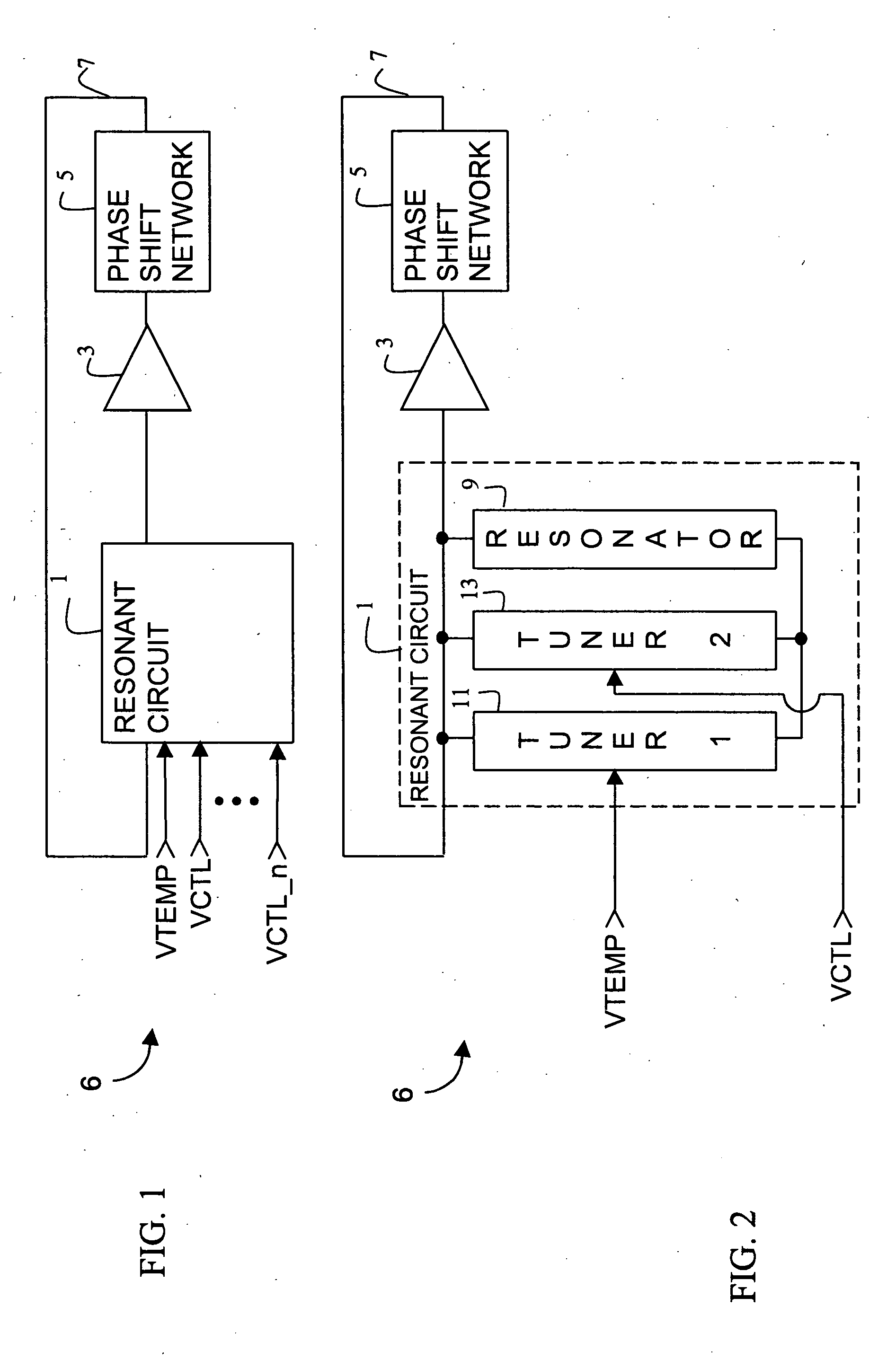 Temperature compensation for a variable frequency oscillator without reducing pull range