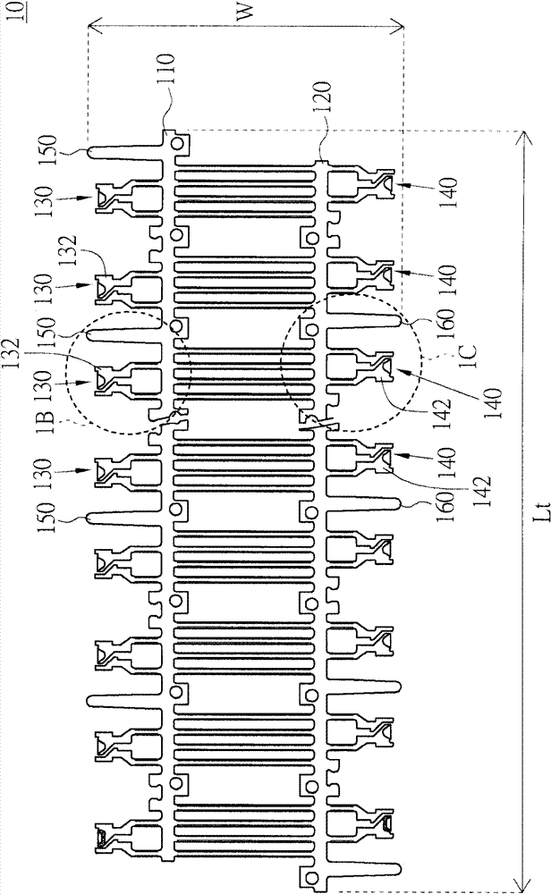 Two-sided lead frame structure