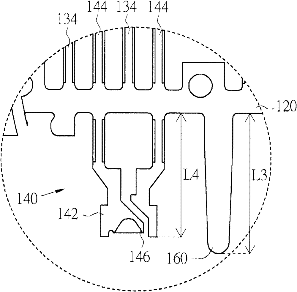 Two-sided lead frame structure