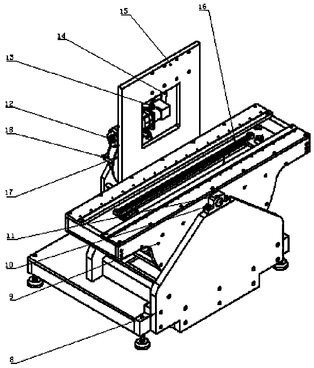 Test bed for detecting performance of automobile steering column adjusting mechanism