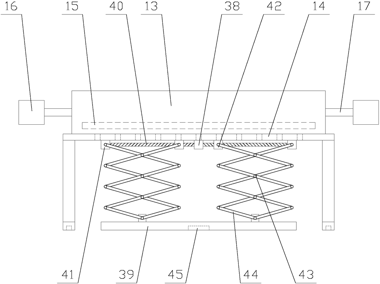 Plate-frame type anti-blocking sludge dewatering machine with long service life