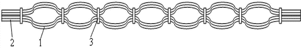 Waveform mild steel energy dissipation support