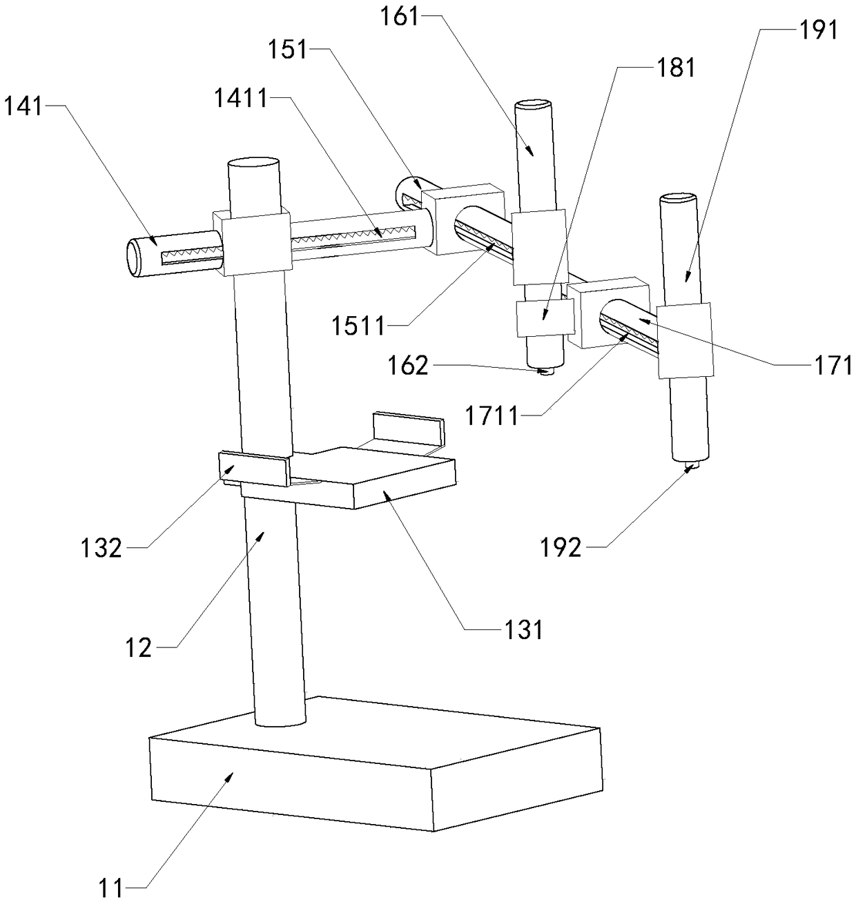 A dual-contact test device for intelligent mobile equipment