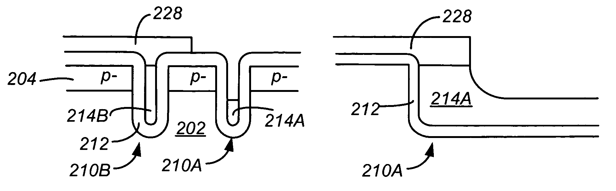 Structures and methods for forming shielded gate field effect transistors