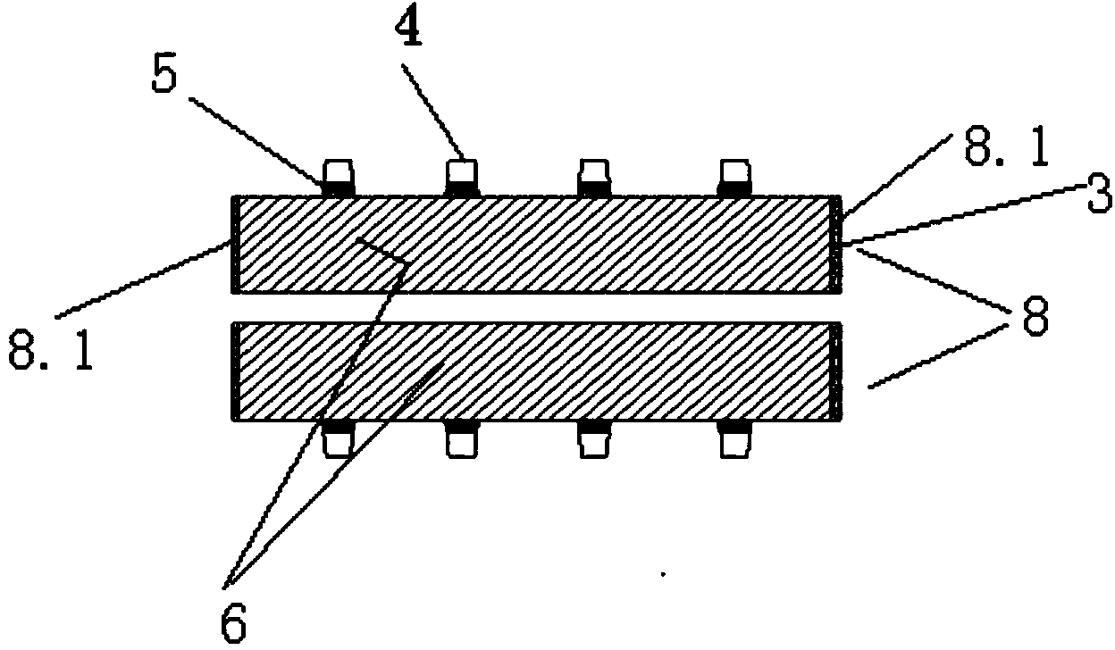 Square winding type battery pole piece and manufacturing technology thereof