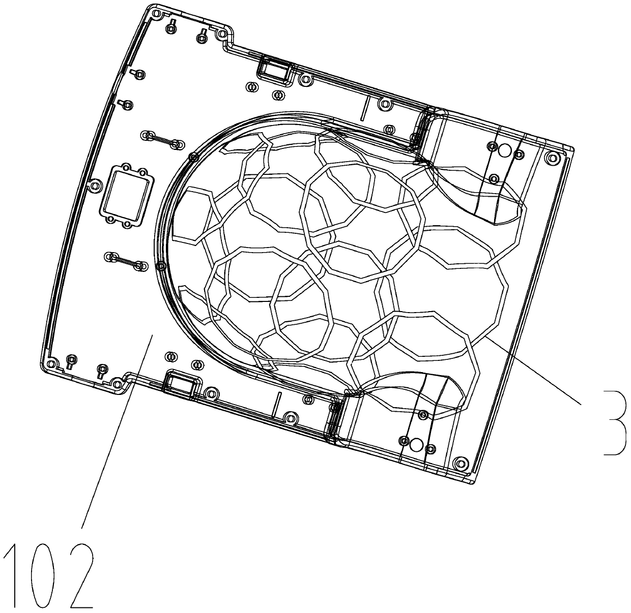 Radio frequency coil device for magnetic resonance head and neck imaging