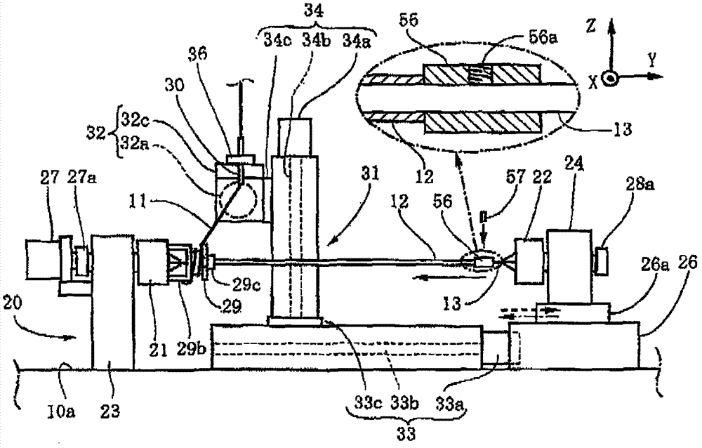 Spiral groove machining device and sprial groove machining method for tube